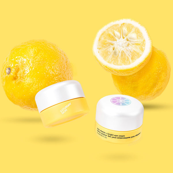 yuzu eye cream product with citrous