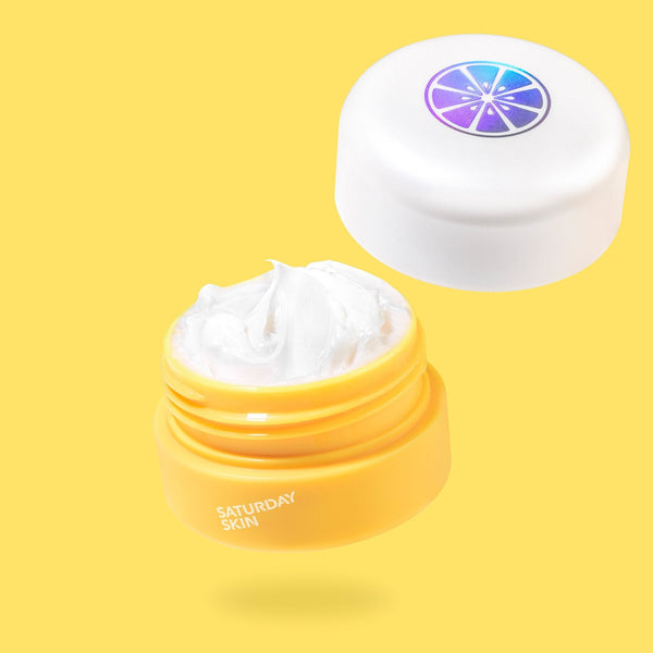 yuzu eye cream product with cap opened